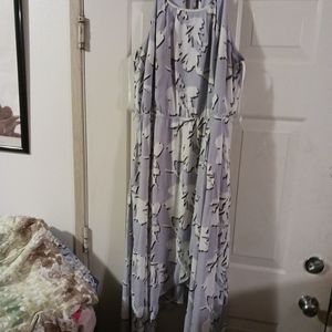 Women Lane bryant Blue Long Dress Size 22
